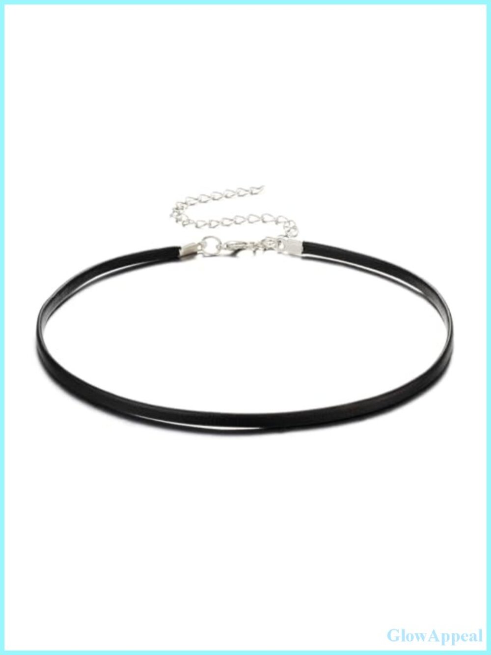 Leather Choker Necklace Dainty Adjustable Women's Jewelry